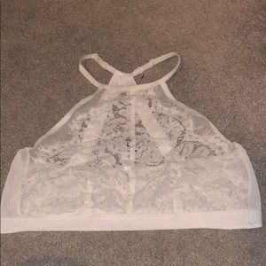 White lace bralette